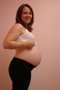 Живот на 30 неделе беременности