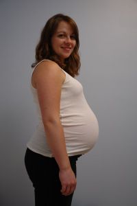 Живот на 34 неделе беременности