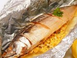 Запеченная в фольге скумбрия