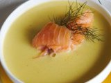 Крем-суп с лососем