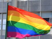 Флаг ЛГБТ вывесили на еще одном посольстве в Москве