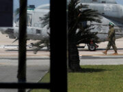 На американской базе в Японии произошел пожар