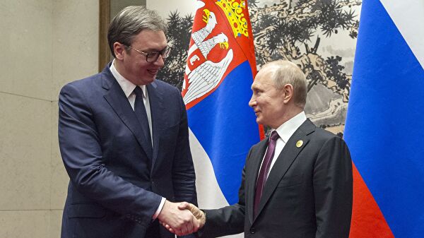 Вучич поблагодарил Путина за гостеприимство