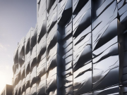 Использование 3D алюминиевых панелей для фасадов