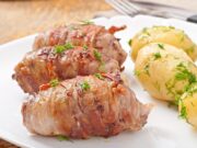 Мясные рулетики из свинины с начинкой в духовке