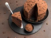 Кефирный торт с какао в духовке