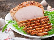 Свинина с сыром и помидорами в духовке