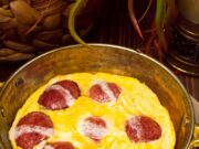 Гнездышки с фаршем и сыром в духовке