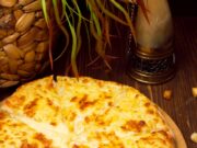 Лепешка с картофелем и сыром на сковороде