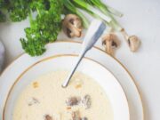 Грибной суп из шампиньонов с сыром