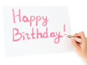 Подпись на день рождения