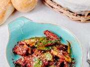 Корейский баклажанный салат на зиму