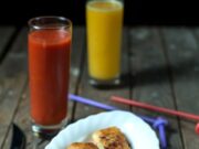 Блины с начинкой из курицы и грибов