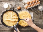 Рецепт блинов на кипятке и молоке