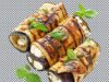 Баклажанный рулет с сыром и чесноком