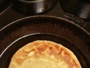 Лепешки на воде на сковороде