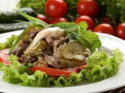 Праздничный салат со свиным языком