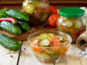 Заготовка кабачков с помидорами на зиму