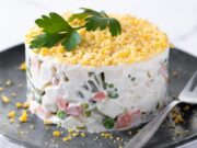 Мимоза салат с консервой: пошаговый рецепт