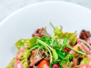 Рецепт салата из свиной печени